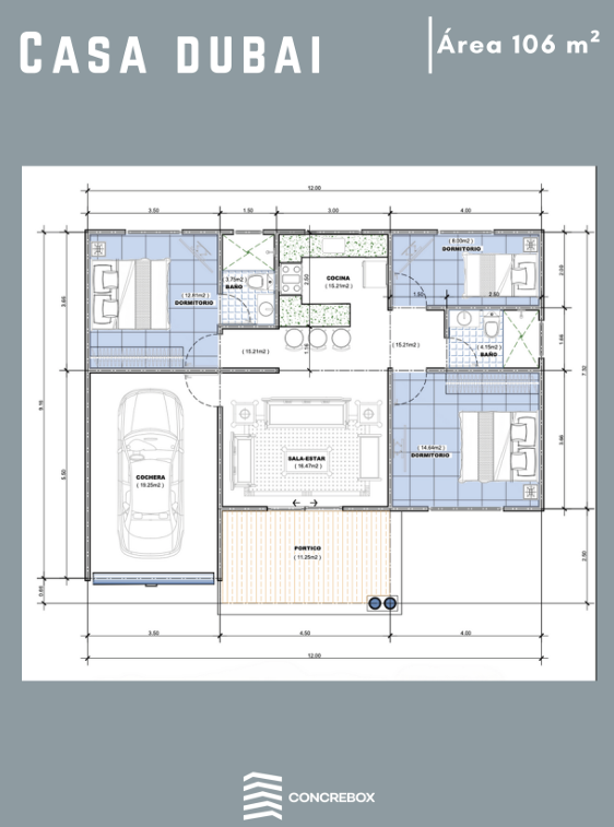 Plano de Casa Dubái