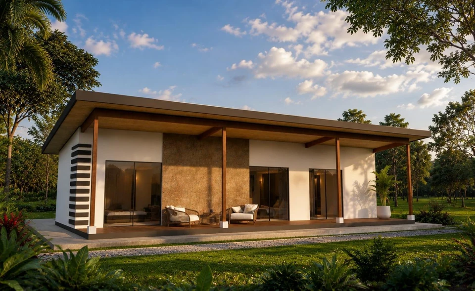 Fachada de Modelo Tapantí, vista 1